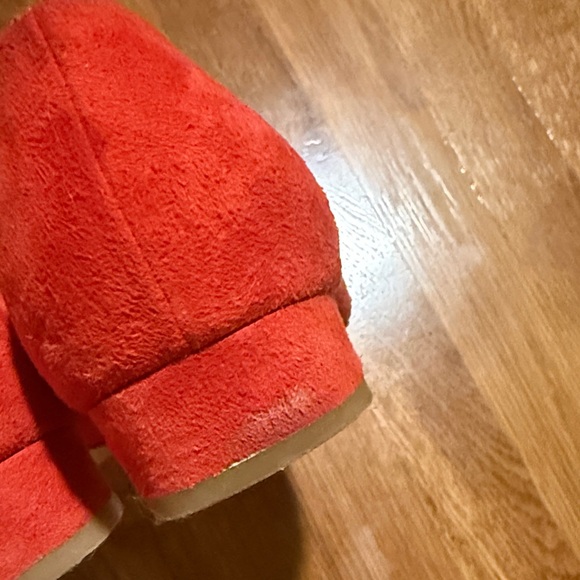 Red Suede Flats - Picture 4 of 5
